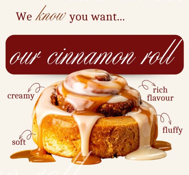 Cinnamon Roll Instagram Post Ideas